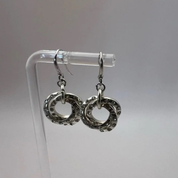 Elegant Silver Hoop Earrings - Picture 8 of 12